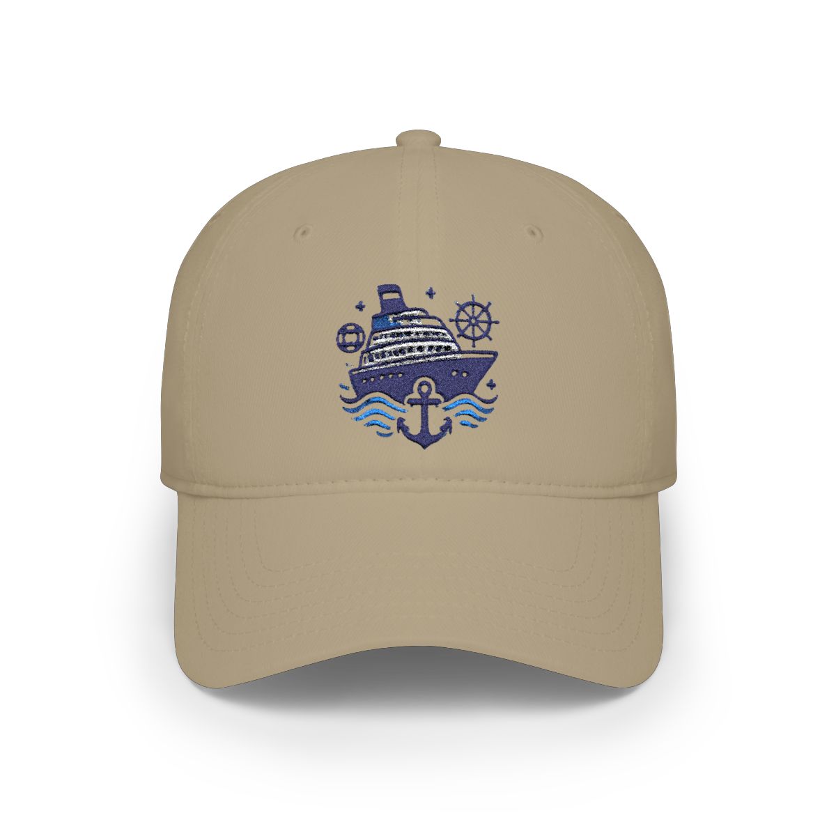 Cruising Embroidered Dad Cap — Khaki